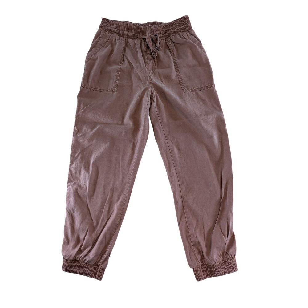 A New Day Womens Mauve Pink High Rise Drawstring Jogger Pants Size M